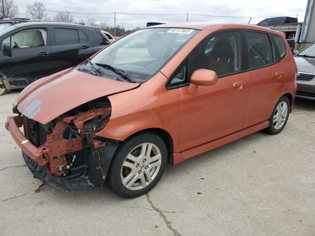 JHMGD38607S018119 - 2007 HONDA FIT S ORANGE photo 1