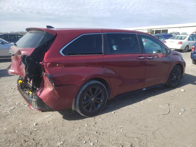 5TDXRKEC3MS030440 - 2021 TOYOTA SIENNA XSE RED photo 3