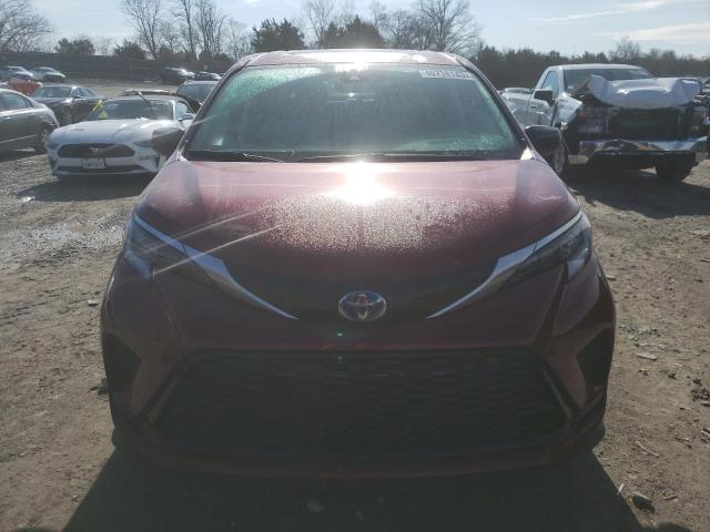 5TDXRKEC3MS030440 - 2021 TOYOTA SIENNA XSE RED photo 5