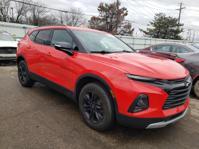 3GNKBBRA8MS512833 - 2021 CHEVROLET BLAZER 1LT RED photo 4