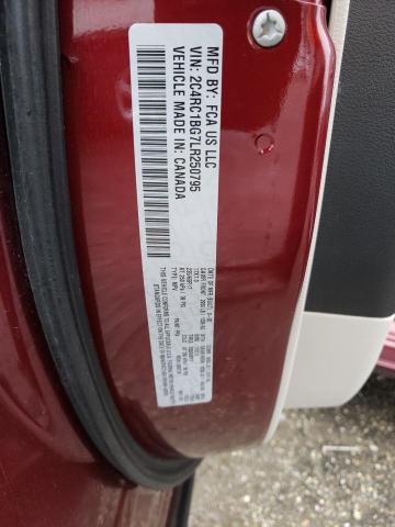 2C4RC1BG7LR250795 - 2020 CHRYSLER PACIFICA TOURING L BURGUNDY photo 13