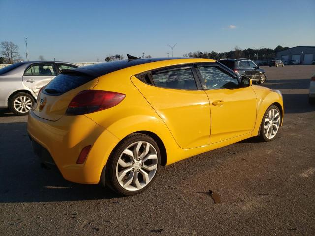 KMHTC6AD8FU239723 - 2015 HYUNDAI VELOSTER YELLOW photo 3