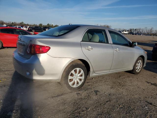 2T1BU40E39C028894 - 2009 TOYOTA COROLLA BASE SILVER photo 3