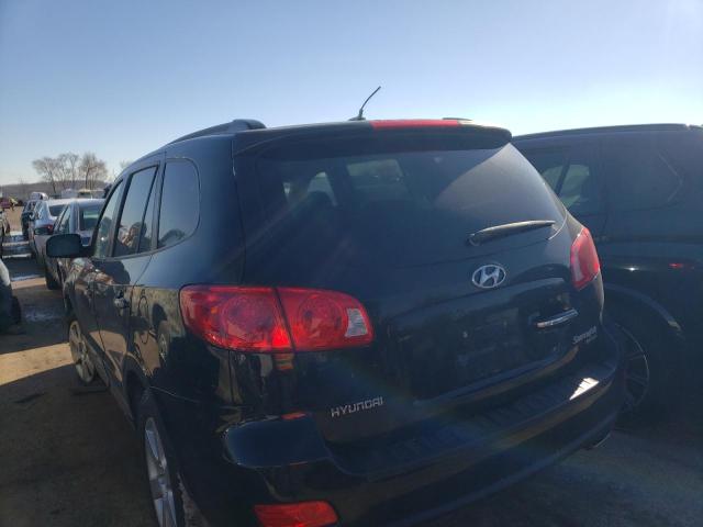 5NMSH13E78H178868 - 2008 HYUNDAI SANTA FE SE BLACK photo 2