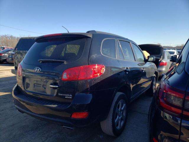 5NMSH13E78H178868 - 2008 HYUNDAI SANTA FE SE BLACK photo 3