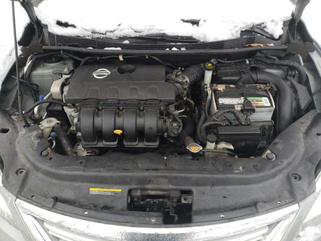 3N1AB7AP5DL795660 - 2013 NISSAN SENTRA S GRAY photo 11