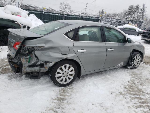 3N1AB7AP5DL795660 - 2013 NISSAN SENTRA S GRAY photo 3