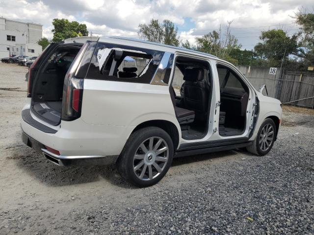 1GYS4DKLXMR351781 - 2021 CADILLAC ESCALADE PREMIUM LUXURY PLATINUM WHITE photo 3