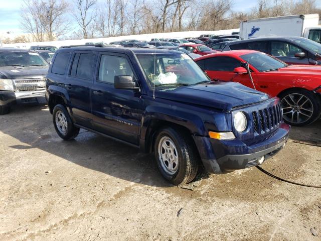 1C4NJPBB9FD149650 - 2015 JEEP PATRIOT SPORT BLUE photo 4