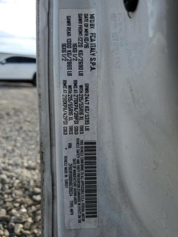 ZFBERFBB8H6E39524 - 2017 RAM PROMASTER SLT WHITE photo 12