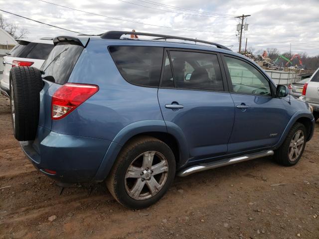 JTMZD32V185095351 - 2008 TOYOTA RAV4 SPORT BLUE photo 3