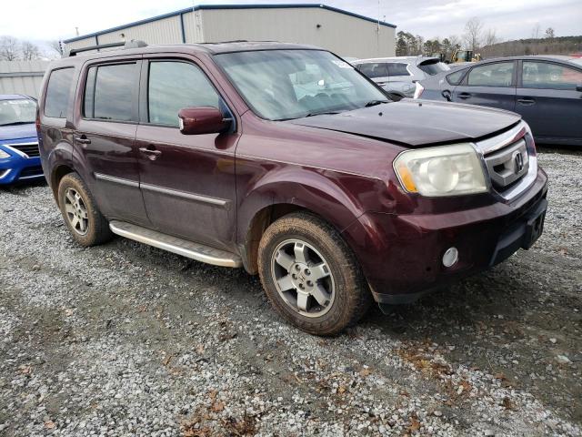 5FNYF3H82AB020931 - 2010 HONDA PILOT TOURING BURGUNDY photo 4