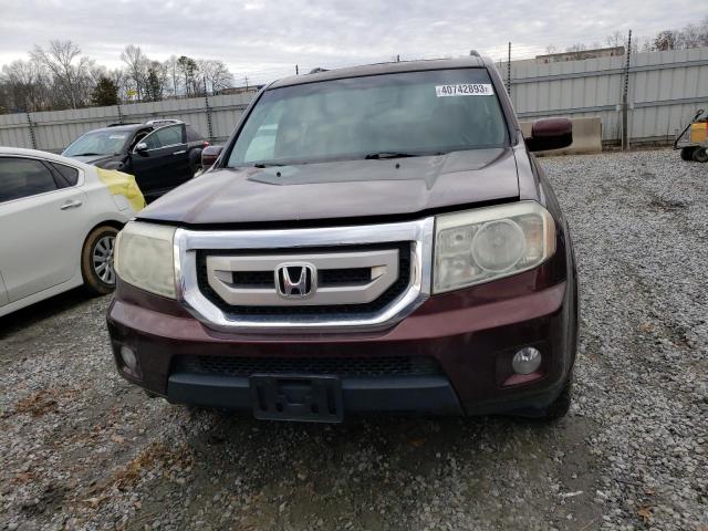 5FNYF3H82AB020931 - 2010 HONDA PILOT TOURING BURGUNDY photo 5