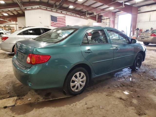 2T1BU4EE3AC402482 - 2010 TOYOTA COROLLA BASE TEAL photo 3