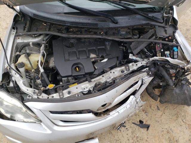5YFBU4EE5CP014558 - 2012 TOYOTA COROLLA BASE SILVER photo 11