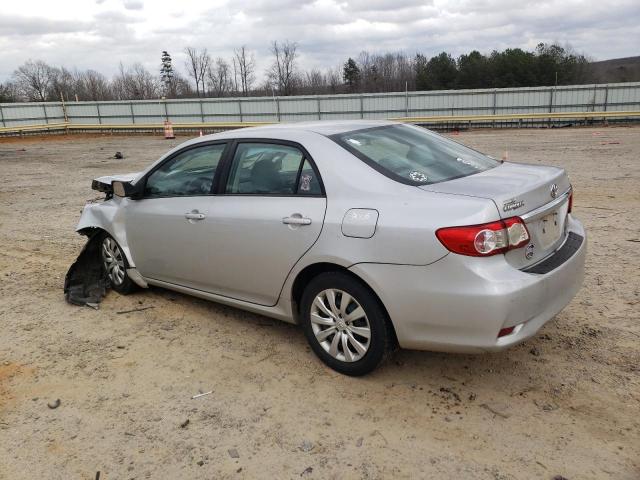 5YFBU4EE5CP014558 - 2012 TOYOTA COROLLA BASE SILVER photo 2