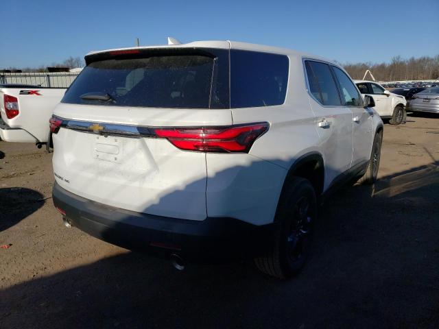 1GNEVFKW0NJ143356 - 2022 CHEVROLET TRAVERSE LS WHITE photo 3