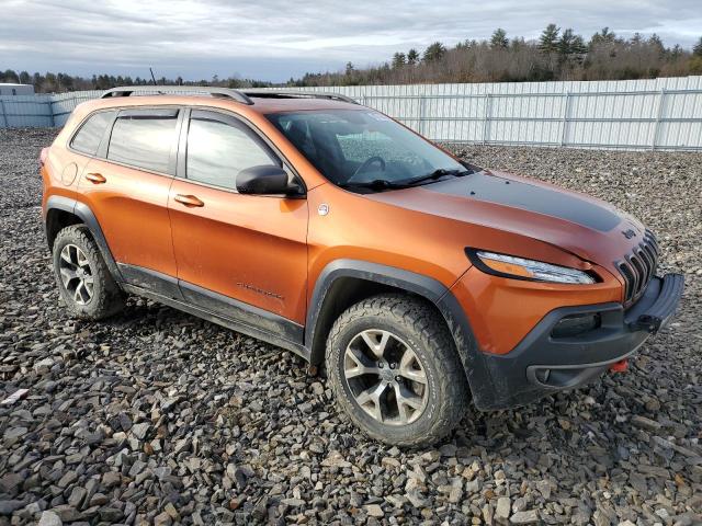 1C4PJMBS0FW501767 - 2015 JEEP CHEROKEE TRAILHAWK ნარინჯისფერი ფოტო 4