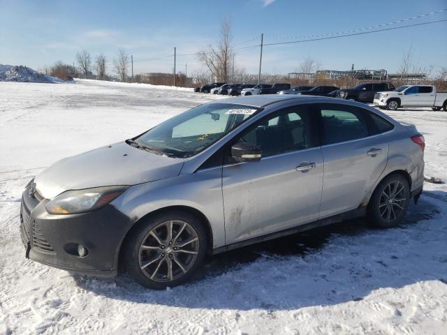 1FADP3J28EL220402 - 2014 FORD FOCUS TITANIUM SILVER photo 1