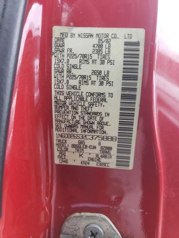 1N6DD26S32C375888 - 2002 NISSAN FRONTIER KING CAB XE RED photo 13