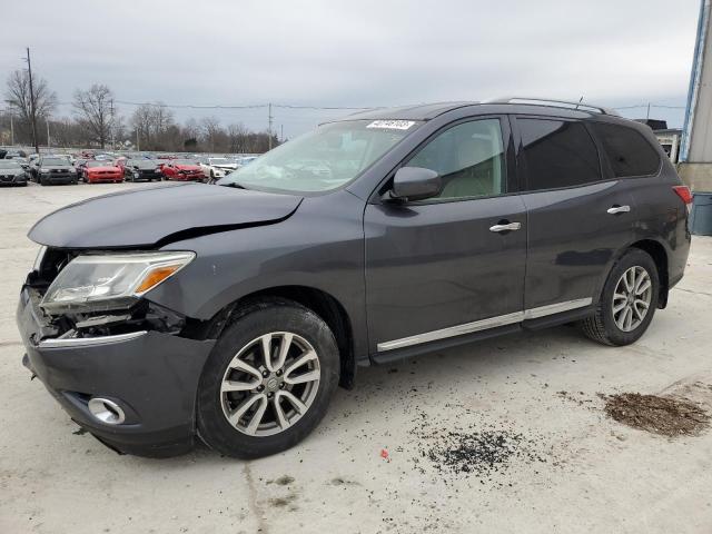 5N1AR2MM8EC714141 - 2014 NISSAN PATHFINDER S GRAY photo 1