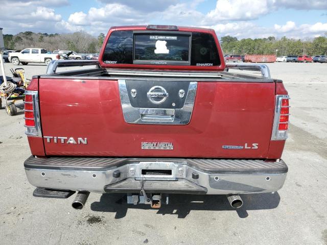 1N6BA0ED3CN301593 - 2012 NISSAN TITAN S RED photo 6