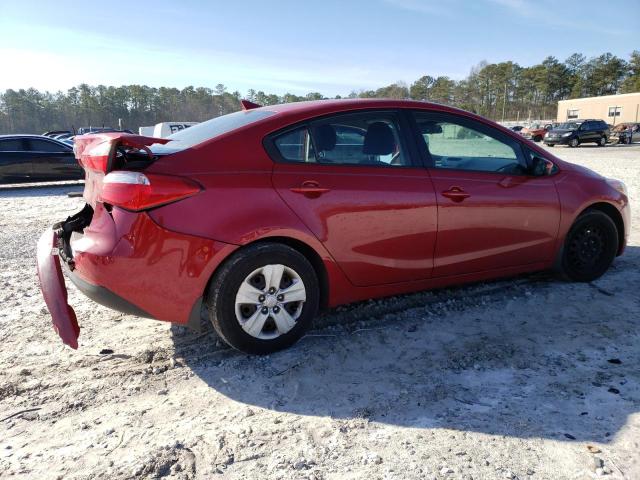 KNAFK4A6XG5442454 - 2016 KIA FORTE LX RED photo 3