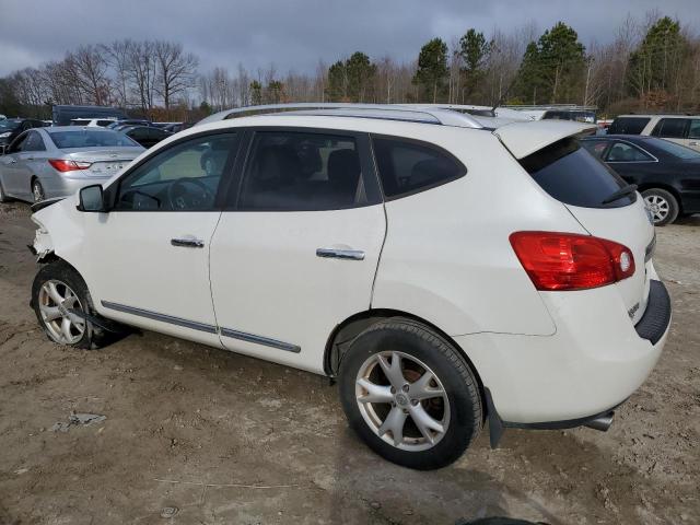 JN8AS5MV2BW260731 - 2011 NISSAN ROGUE S WHITE photo 2