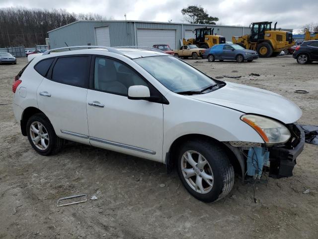 JN8AS5MV2BW260731 - 2011 NISSAN ROGUE S WHITE photo 4