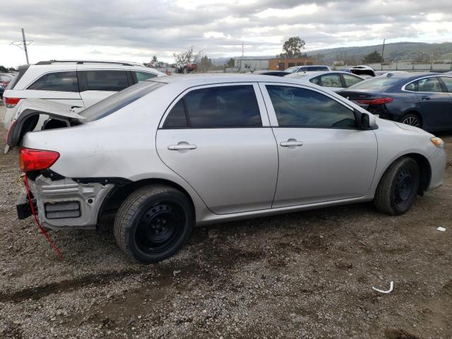 1NXBU4EE6AZ385336 - 2010 TOYOTA COROLLA BASE SILVER photo 3