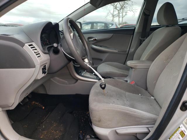1NXBU4EE6AZ385336 - 2010 TOYOTA COROLLA BASE SILVER photo 7