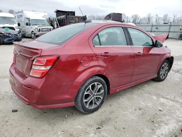 1G1JD5SB9K4112496 - 2019 CHEVROLET SONIC LT RED photo 3