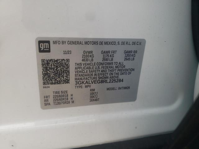 3GKALVEG8RL225284 - 2024 GMC TERRAIN SLT WHITE photo 12