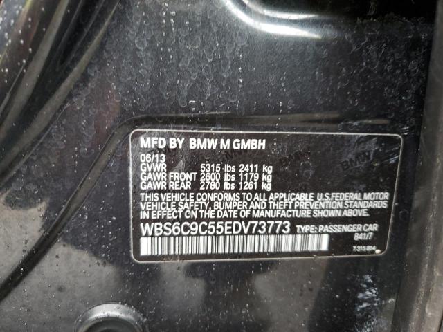 WBS6C9C55EDV73773 - 2014 BMW M6 GRAN COUPE CHARCOAL photo 12