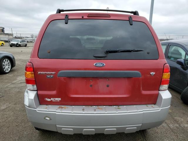 1FMYU03107KB00783 - 2007 FORD ESCAPE XLT RED photo 6