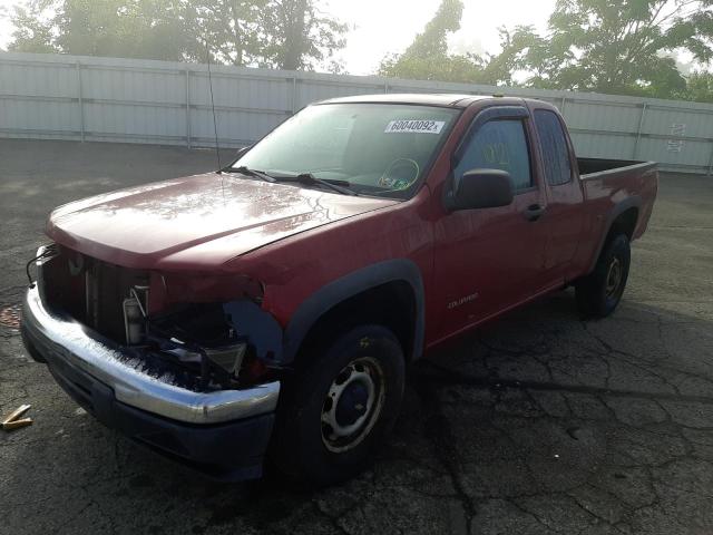 1GCDT196448208184 - 2004 CHEVROLET COLORADO BURGUNDY photo 2