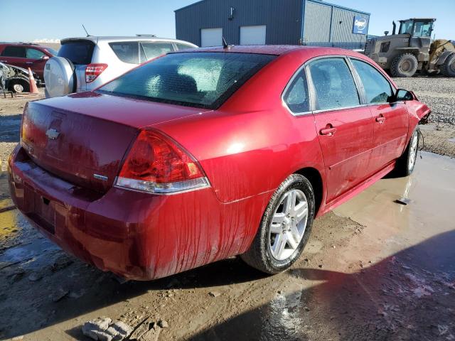 2G1WB5E37E1168257 - 2014 CHEVROLET IMPALA LIM LT RED photo 3