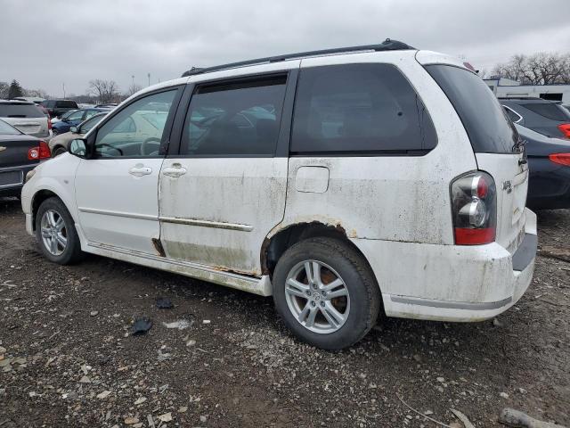 JM3LW28A560568135 - 2006 MAZDA MPV WAGON WHITE photo 2