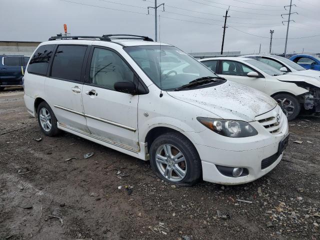 JM3LW28A560568135 - 2006 MAZDA MPV WAGON WHITE photo 4