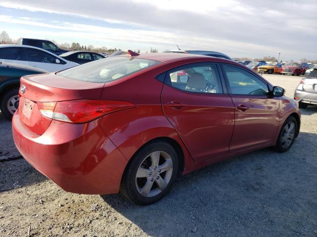 KMHDH4AE6CU438591 - 2012 HYUNDAI ELANTRA GLS RED photo 3