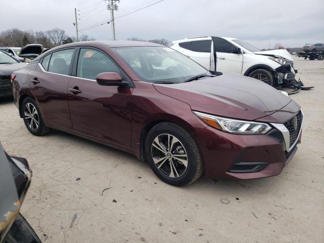 3N1AB8CV0NY299798 - 2022 NISSAN SENTRA SV BURGUNDY photo 4