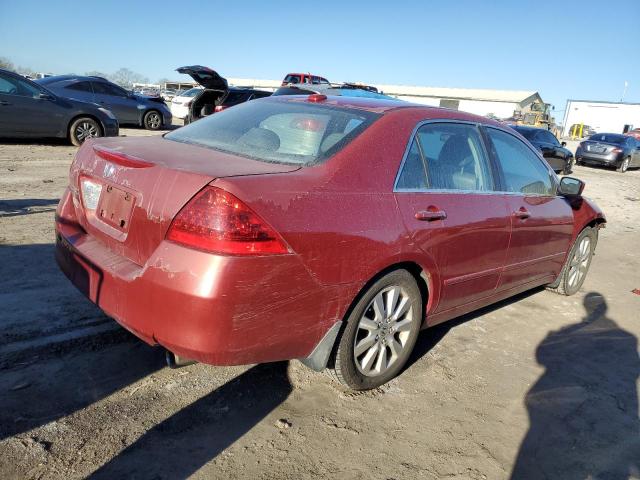 1HGCM66587A034734 - 2007 HONDA ACCORD EX RED photo 3