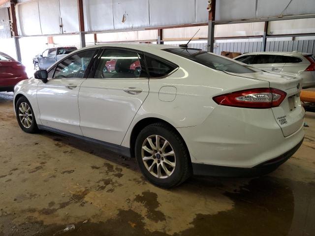 3FA6P0G70FR134613 - 2015 FORD FUSION S WHITE photo 2