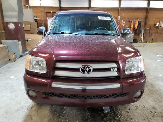 5TBBT481X1S174878 - 2001 TOYOTA TUNDRA ACCESS CAB LIMITED BURGUNDY photo 5