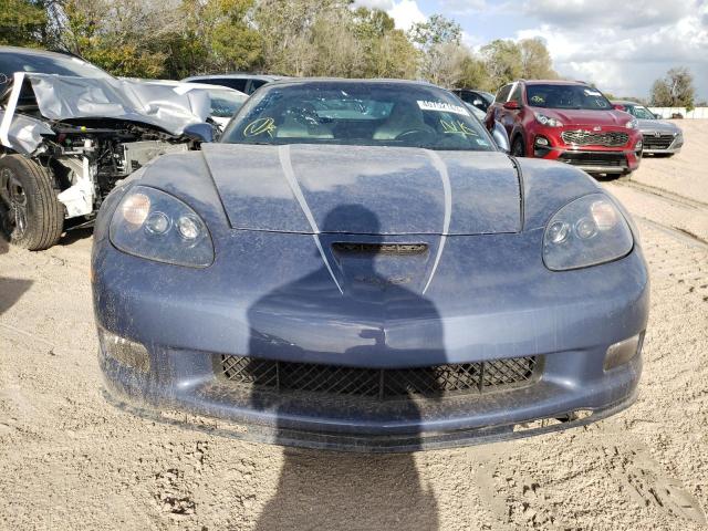 1G1YW2DW4D5100177 - 2013 CHEVROLET CORVETTE GRAND SPORT BLUE photo 5