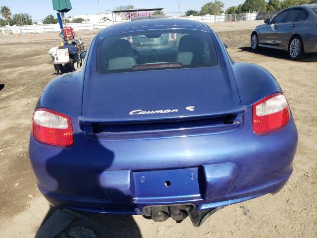 WP0AB29887U780836 - 2007 PORSCHE CAYMAN S BLUE photo 6