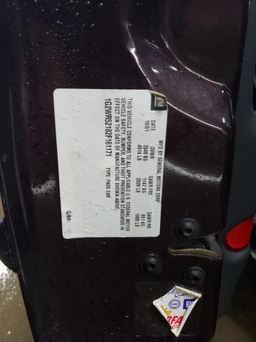 1G2WR52182F161171 - 2002 PONTIAC GRAND PRIX GTP Bordo foto 12