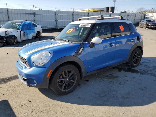 WMWZC5C57BWL55151 - 2011 MINI COOPER S COUNTRYMAN BLUE photo 1