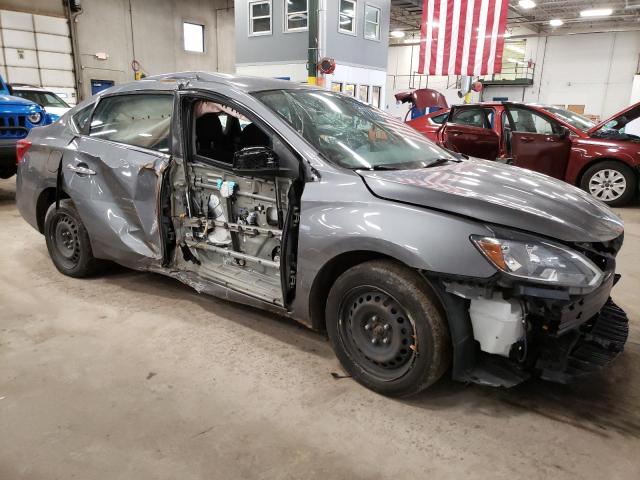 3N1AB7AP2KY352740 - 2019 NISSAN SENTRA S GRAY photo 4