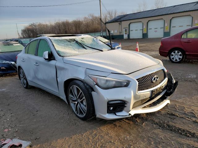 JN1AV7AR2FM850096 - 2015 INFINITI Q50 HYBRID PREMIUM SILVER photo 4